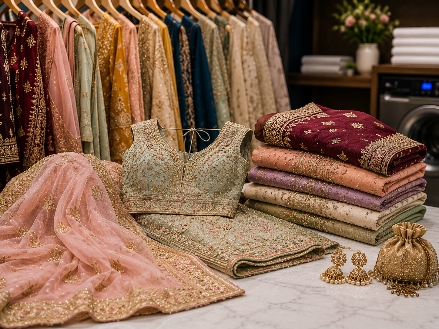 Specialist saree and wedding garment care