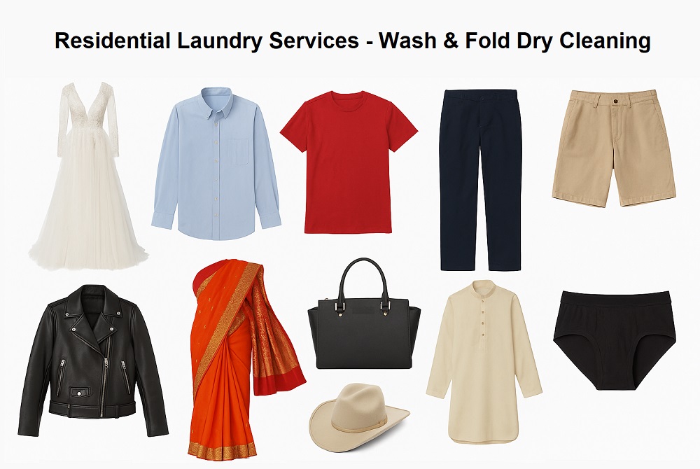 Residential Laundry Services Wash & Fold, Dry Cleaning