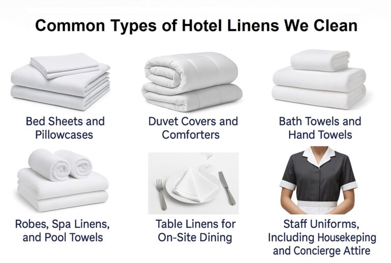 Types of Hotel Linens we clean