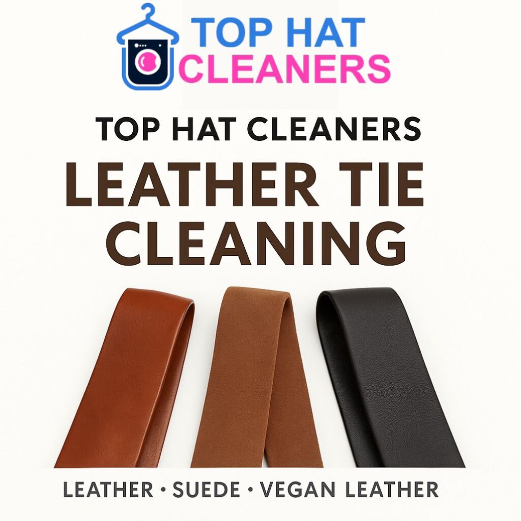 leather tie cleaning