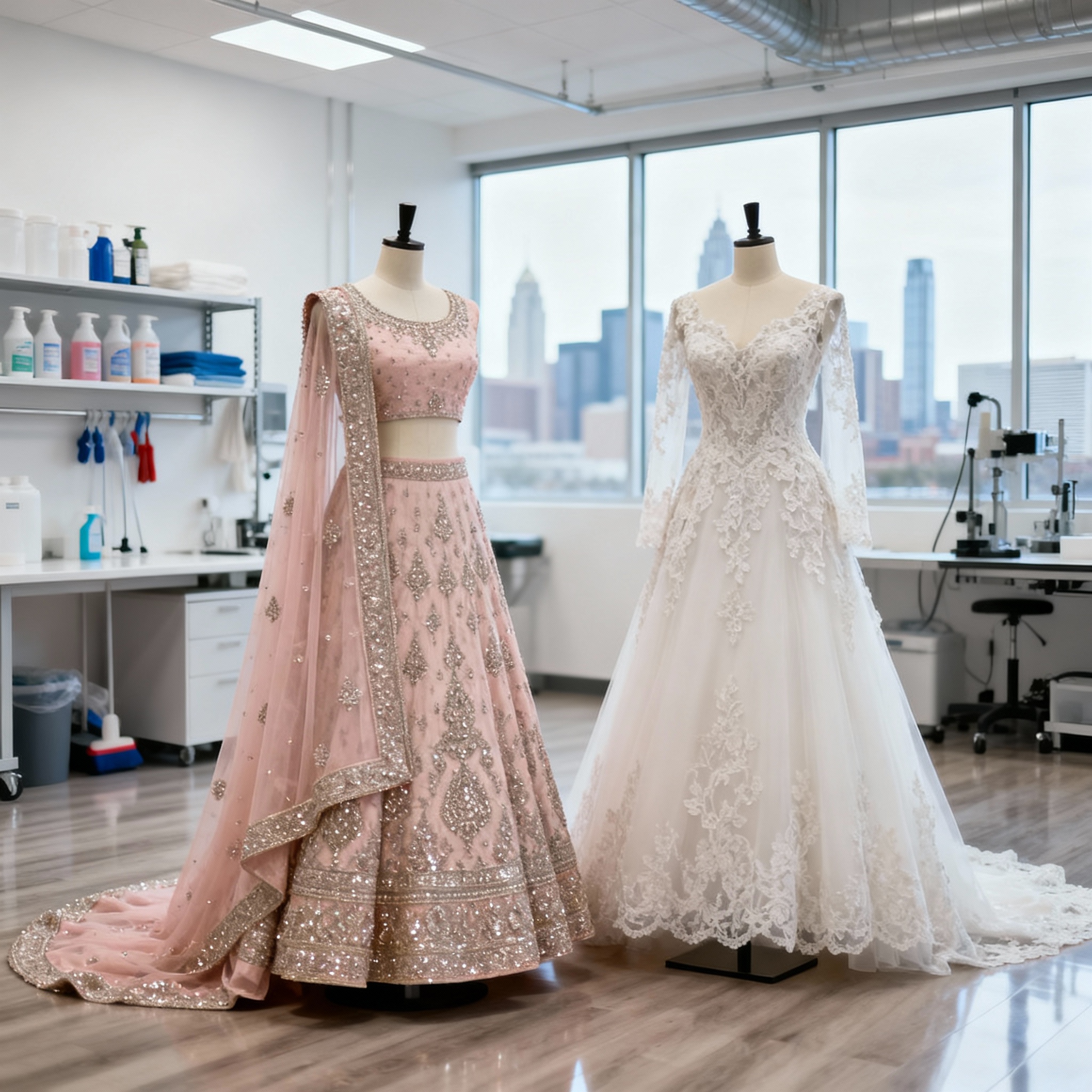 Dallas Lehenga dry cleaning