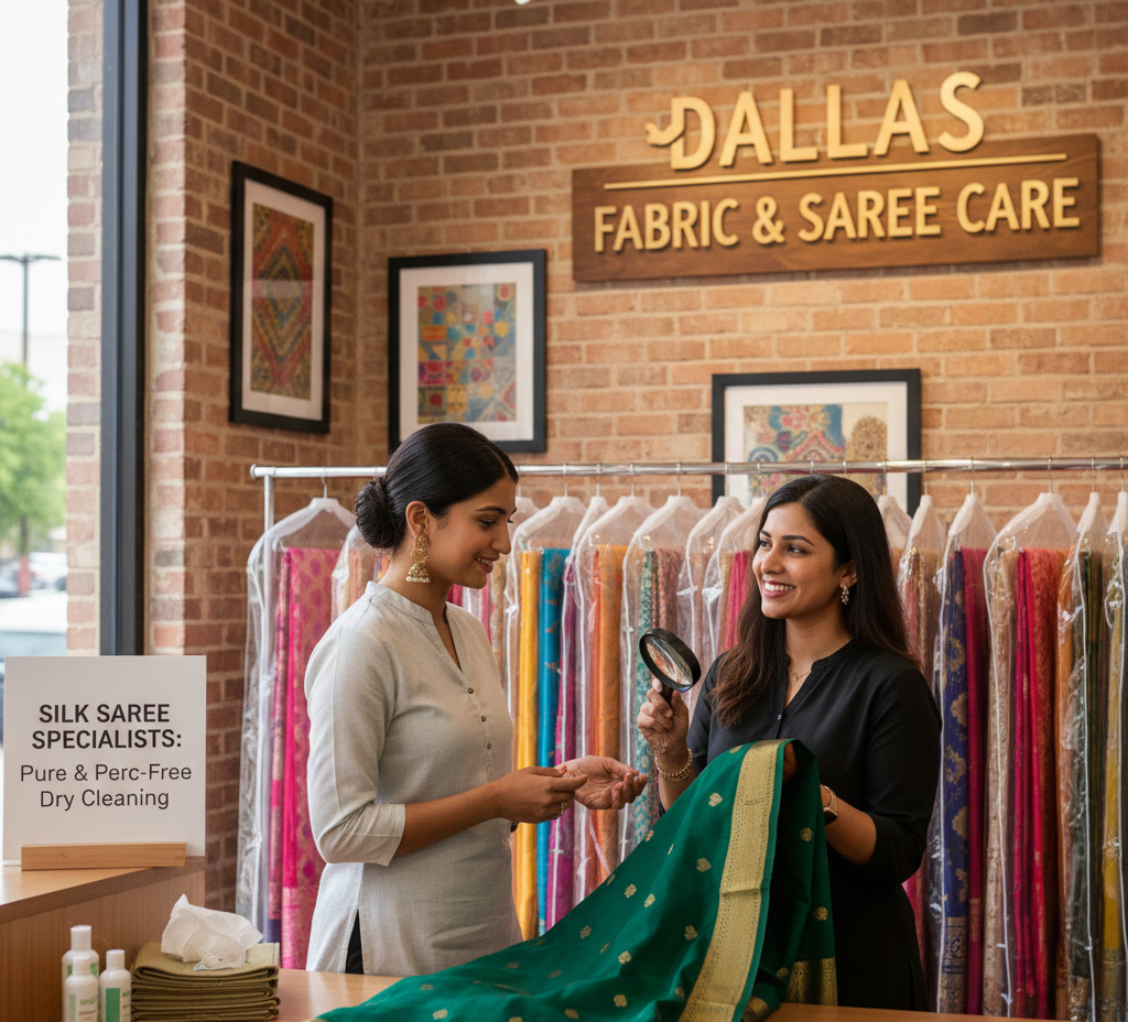 pure silk saree cleaning dallas