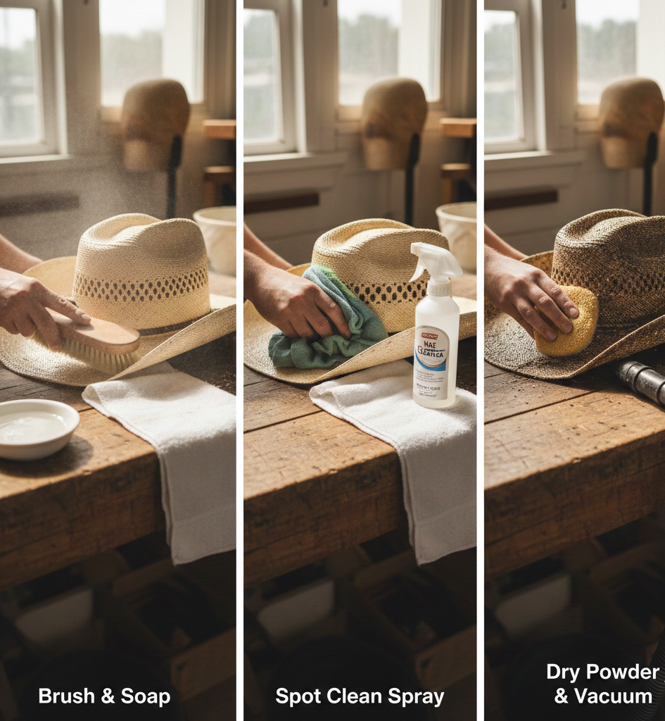 felt cowboy hat dry cleaning dallas